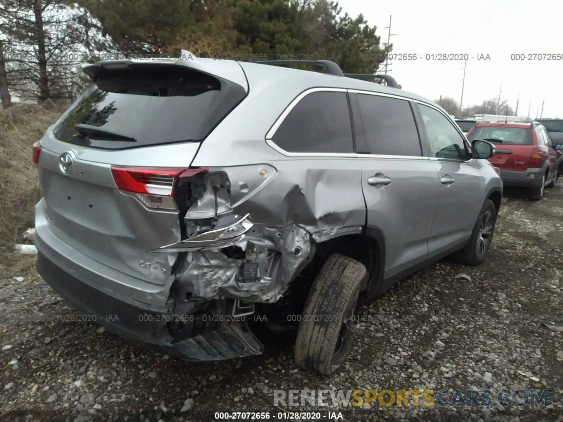 4 Фотография поврежденного автомобиля 5TDBZRFH8KS933497 TOYOTA HIGHLANDER 2019