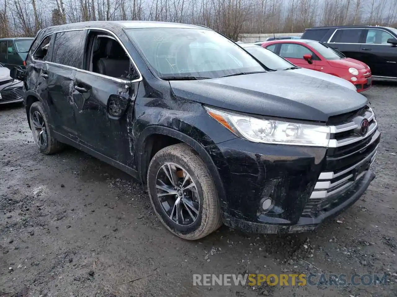 1 Photograph of a damaged car 5TDBZRFH8KS951613 TOYOTA HIGHLANDER 2019