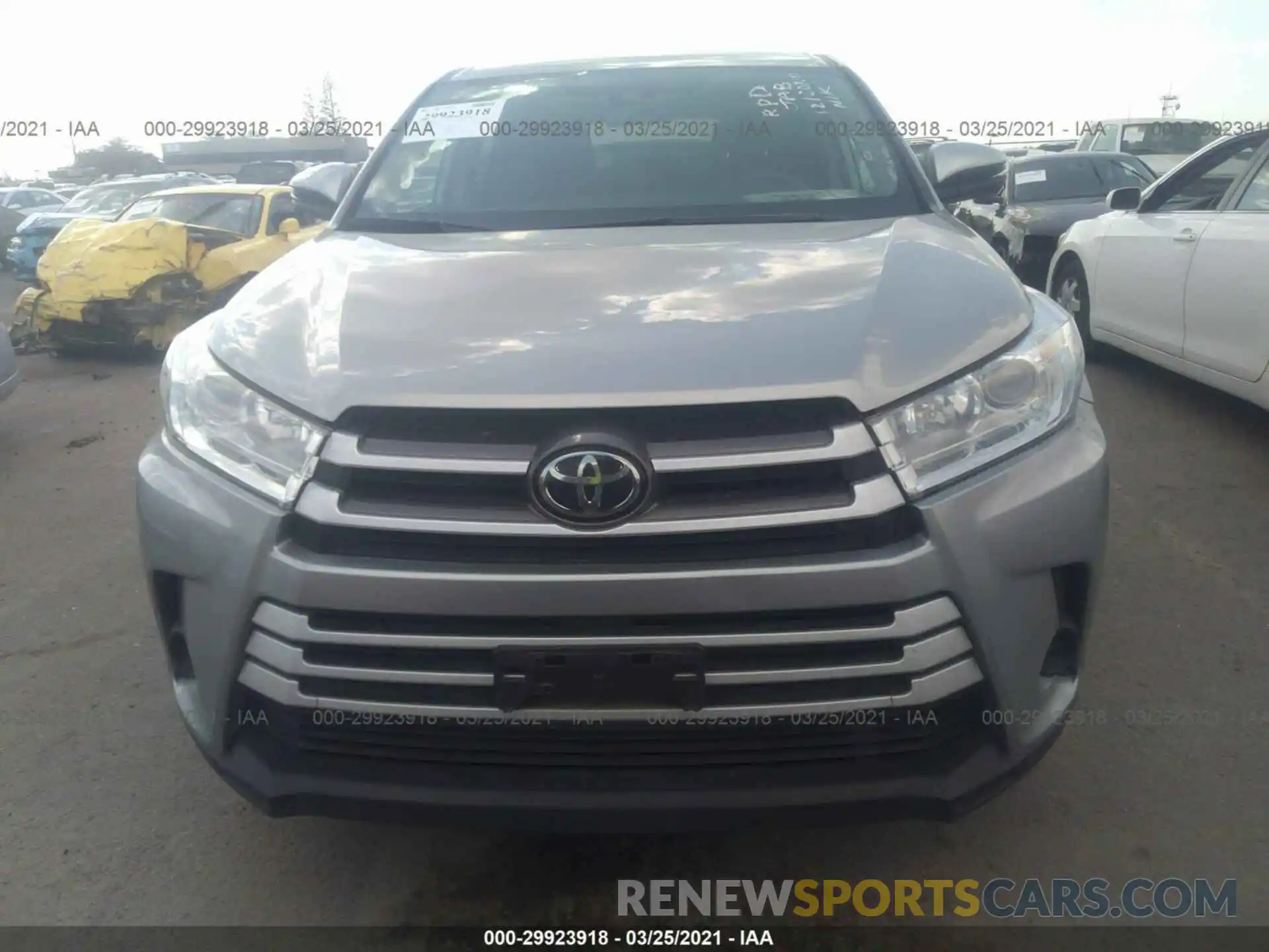 6 Фотография поврежденного автомобиля 5TDBZRFH8KS980173 TOYOTA HIGHLANDER 2019