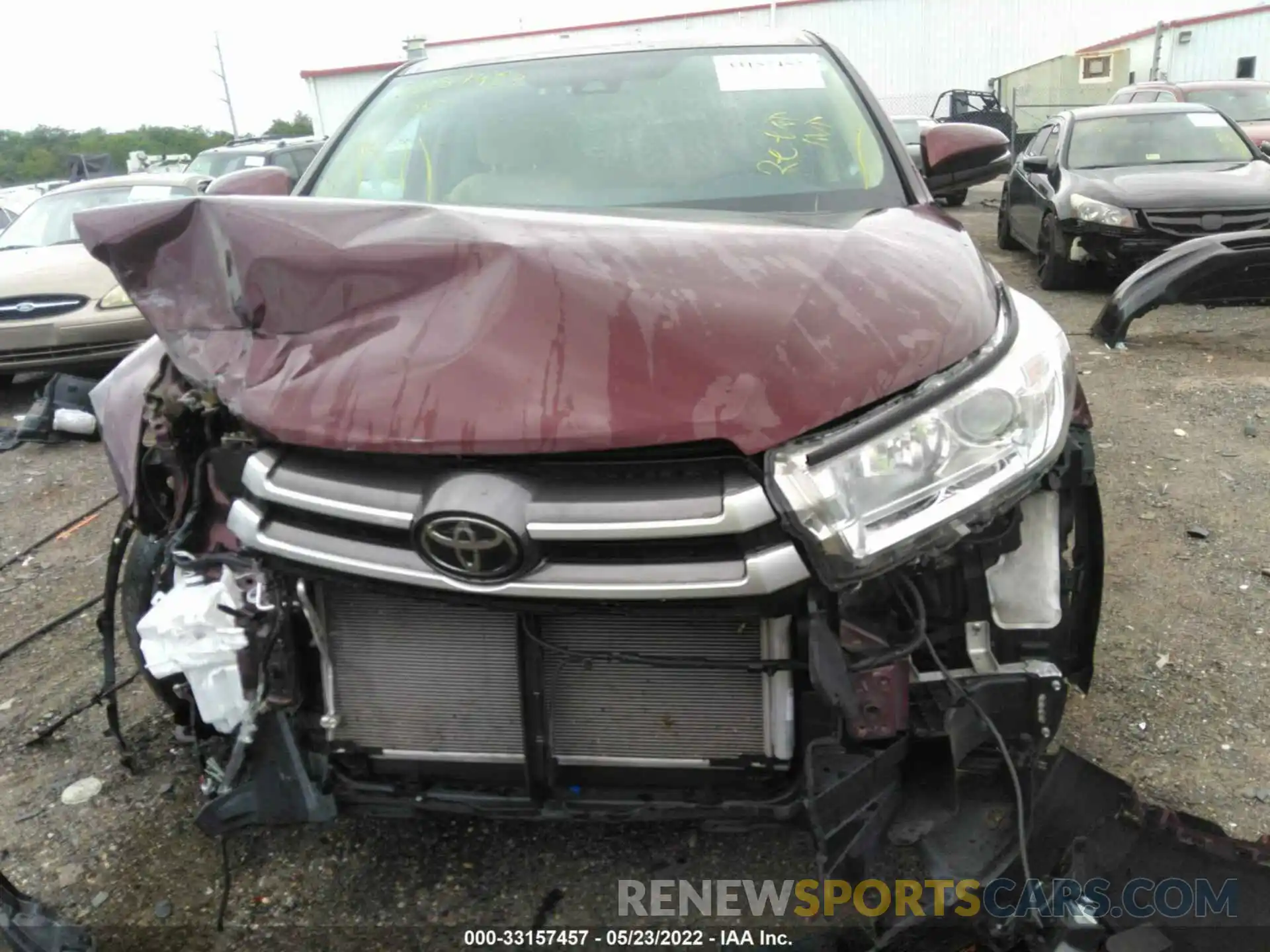 6 Фотография поврежденного автомобиля 5TDBZRFH8KS990380 TOYOTA HIGHLANDER 2019