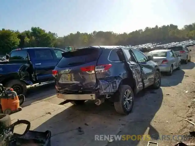 4 Photograph of a damaged car 5TDBZRFH8KS992307 TOYOTA HIGHLANDER 2019