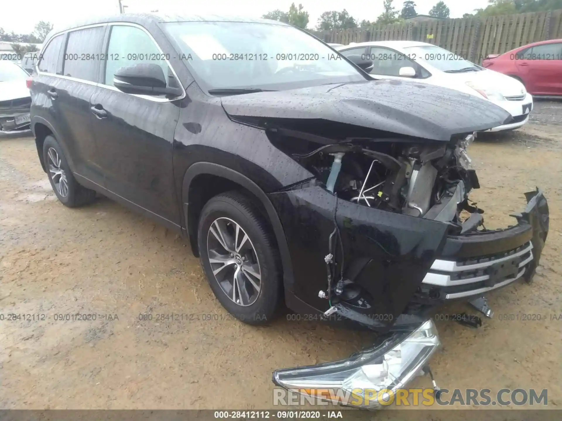 1 Photograph of a damaged car 5TDBZRFH9KS706108 TOYOTA HIGHLANDER 2019