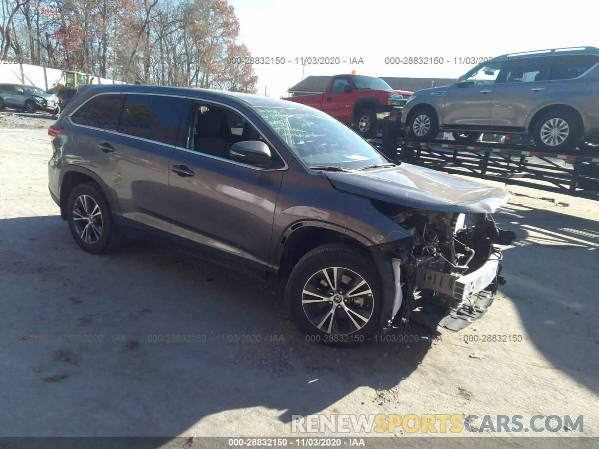 1 Photograph of a damaged car 5TDBZRFH9KS939597 TOYOTA HIGHLANDER 2019