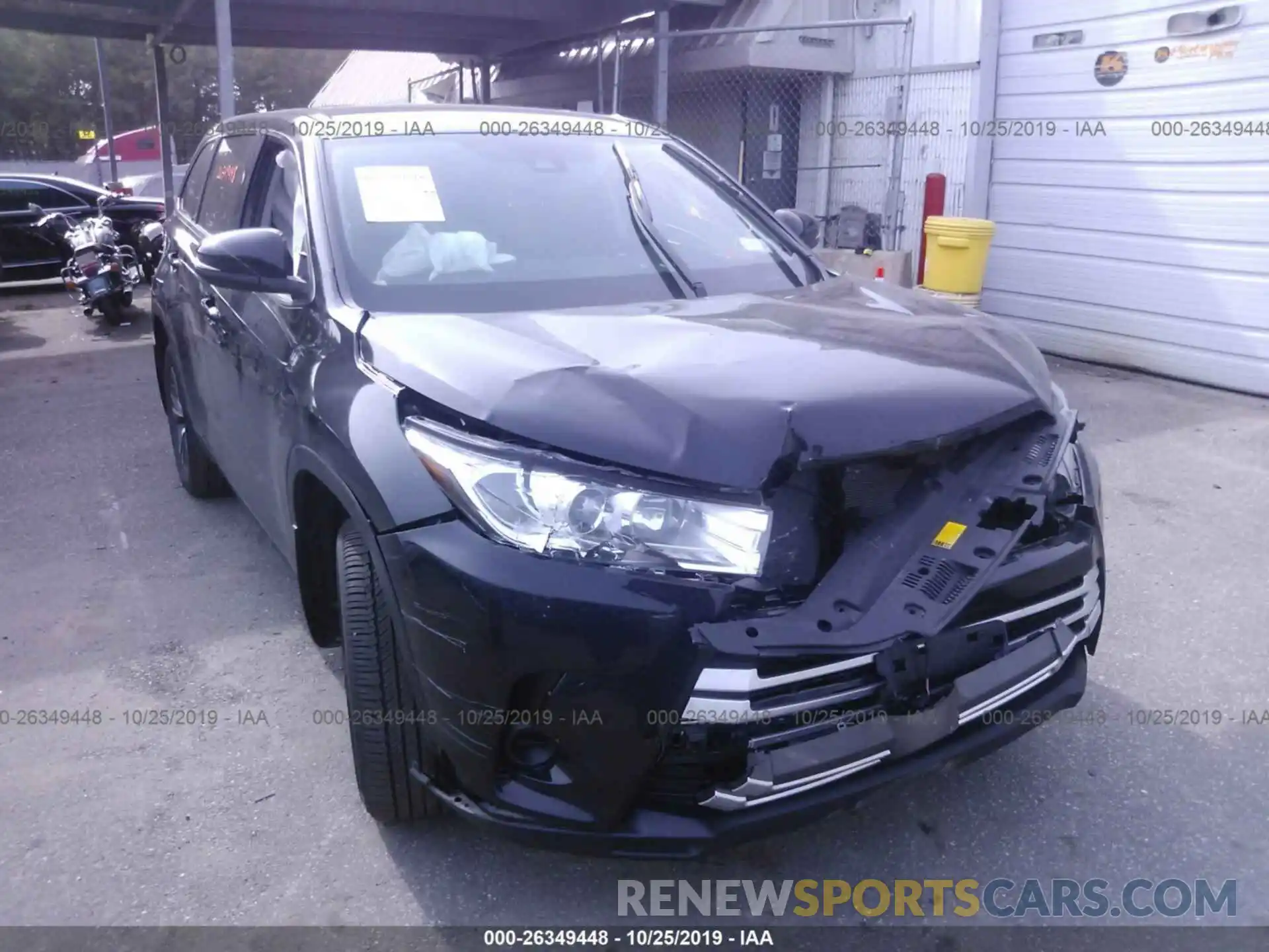 6 Photograph of a damaged car 5TDBZRFH9KS987231 TOYOTA HIGHLANDER 2019