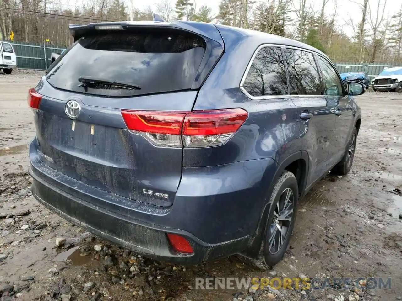 4 Фотография поврежденного автомобиля 5TDBZRFHXKS710037 TOYOTA HIGHLANDER 2019