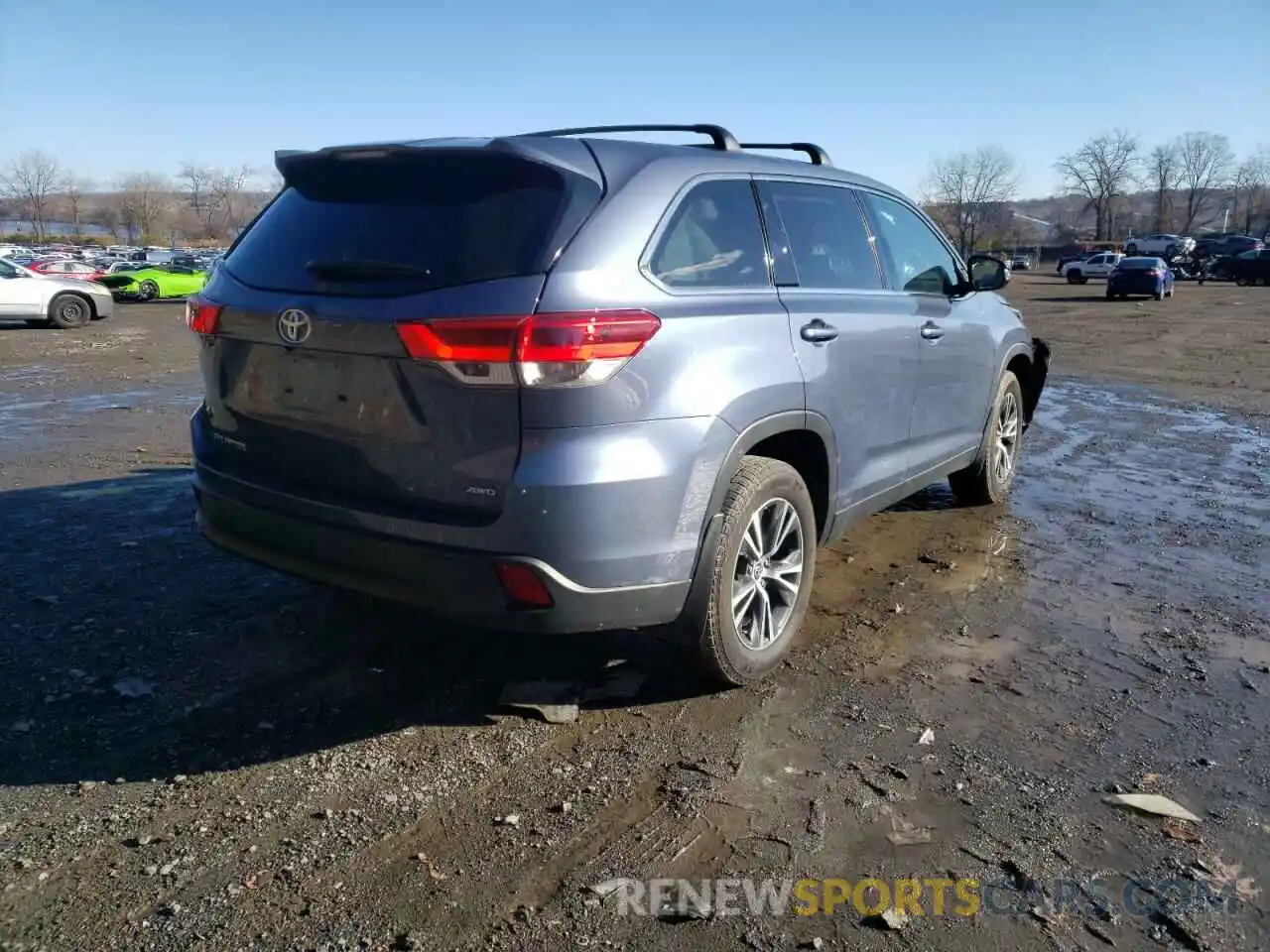 4 Фотография поврежденного автомобиля 5TDBZRFHXKS717974 TOYOTA HIGHLANDER 2019