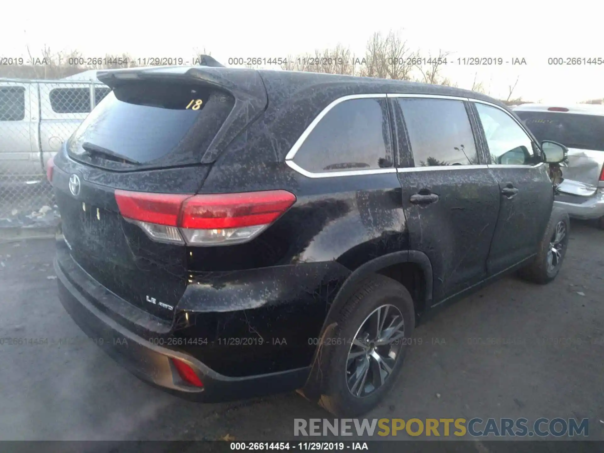 4 Фотография поврежденного автомобиля 5TDBZRFHXKS936515 TOYOTA HIGHLANDER 2019