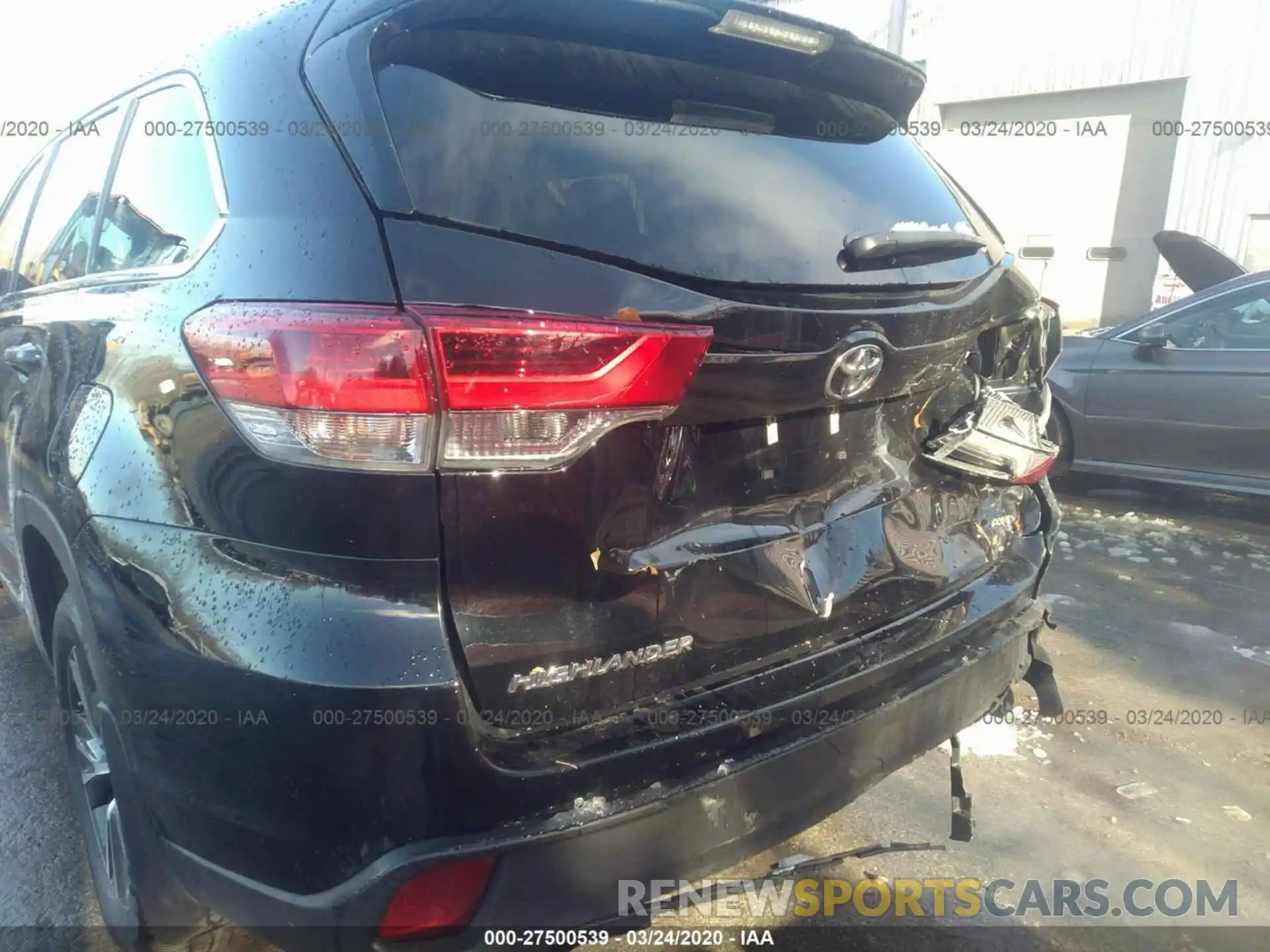 6 Photograph of a damaged car 5TDBZRFHXKS962144 TOYOTA HIGHLANDER 2019