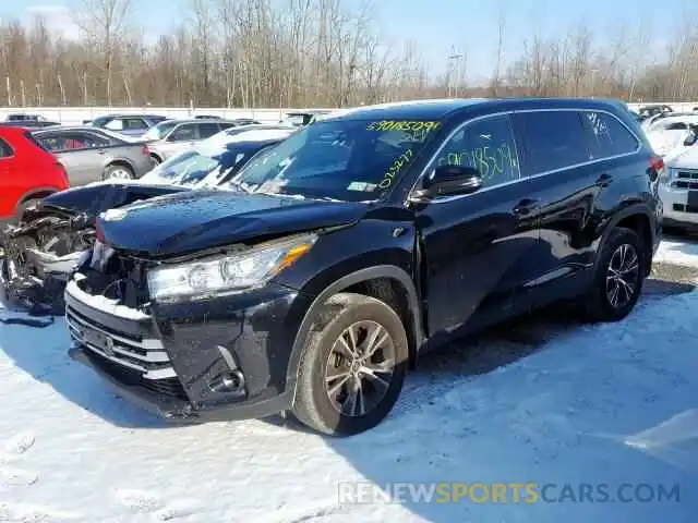 2 Photograph of a damaged car 5TDBZRFHXKS964458 TOYOTA HIGHLANDER 2019