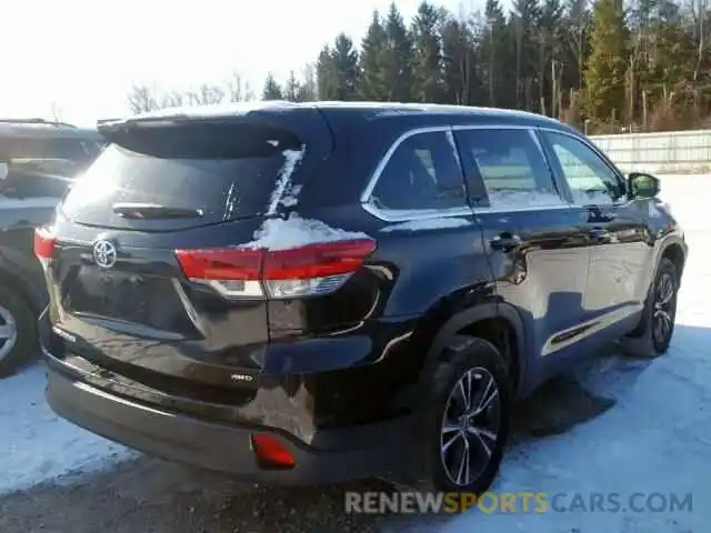 4 Photograph of a damaged car 5TDBZRFHXKS964458 TOYOTA HIGHLANDER 2019