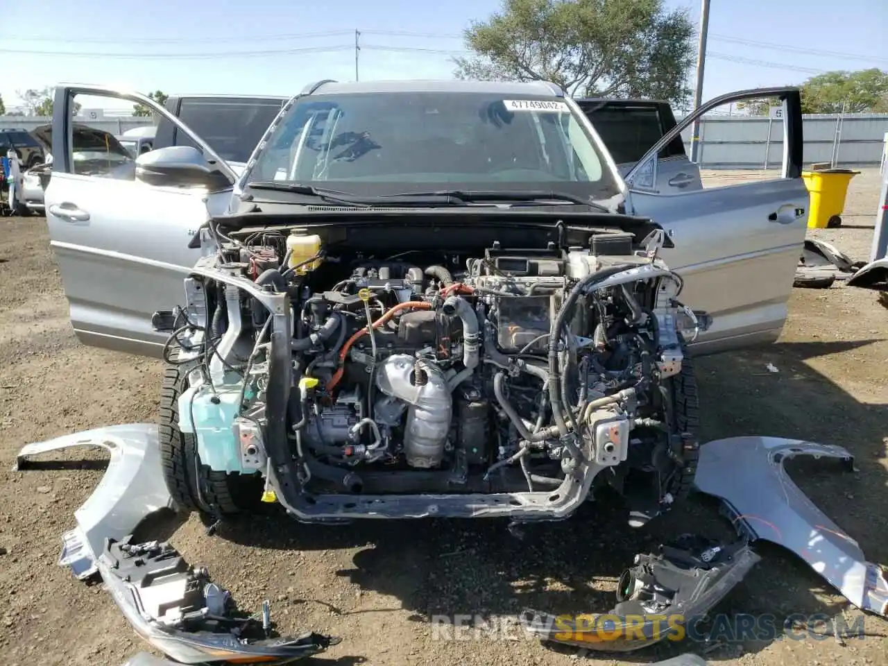 7 Photograph of a damaged car 5TDDGRFH0KS053120 TOYOTA HIGHLANDER 2019