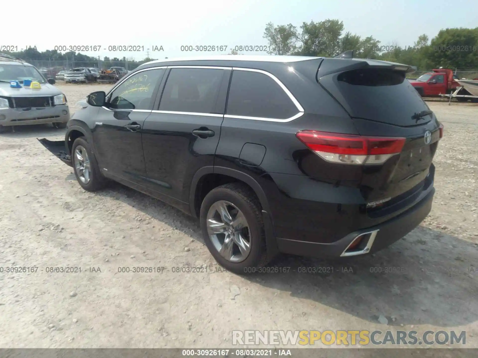 3 Фотография поврежденного автомобиля 5TDDGRFH0KS056907 TOYOTA HIGHLANDER 2019