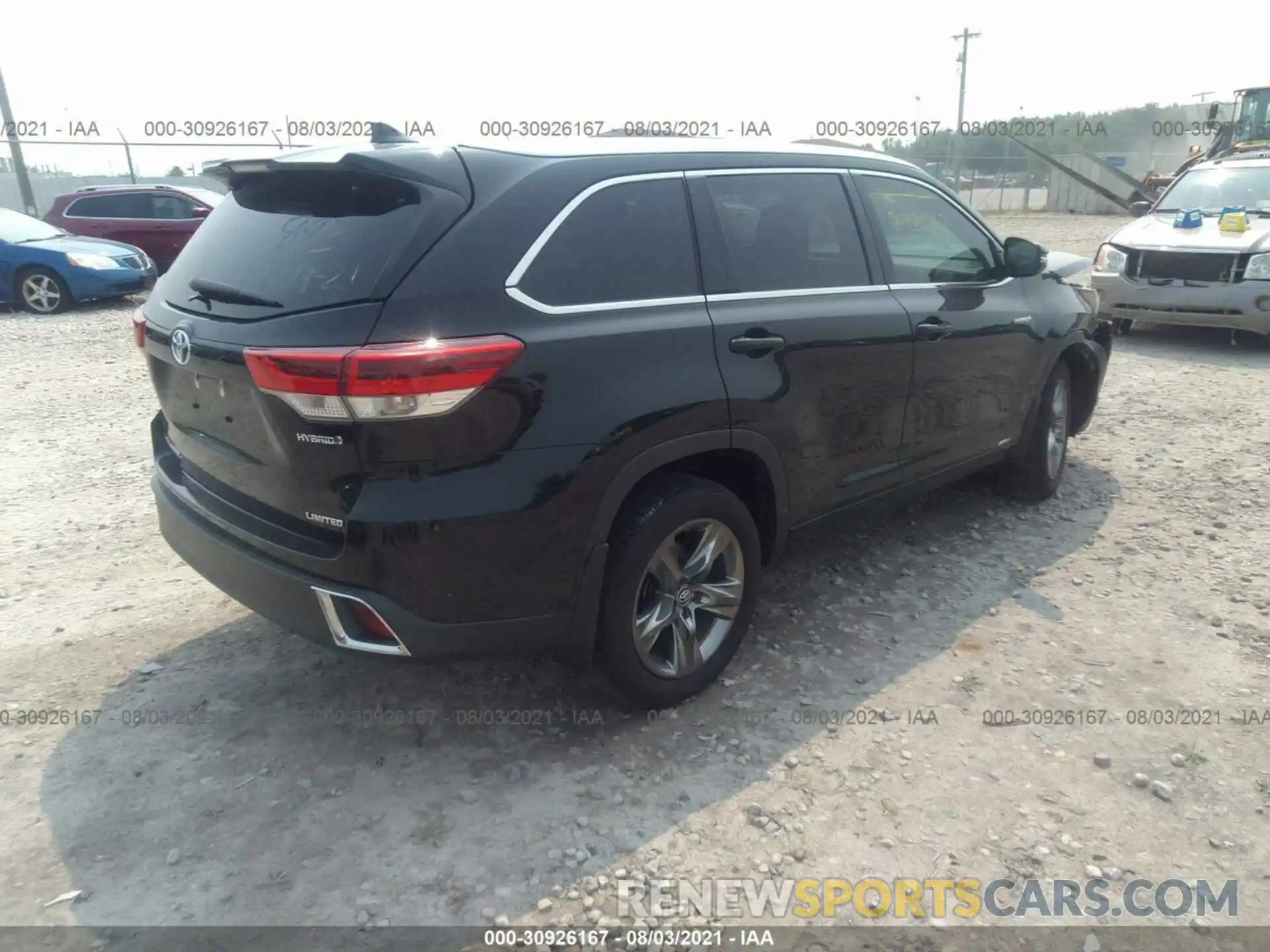 4 Фотография поврежденного автомобиля 5TDDGRFH0KS056907 TOYOTA HIGHLANDER 2019