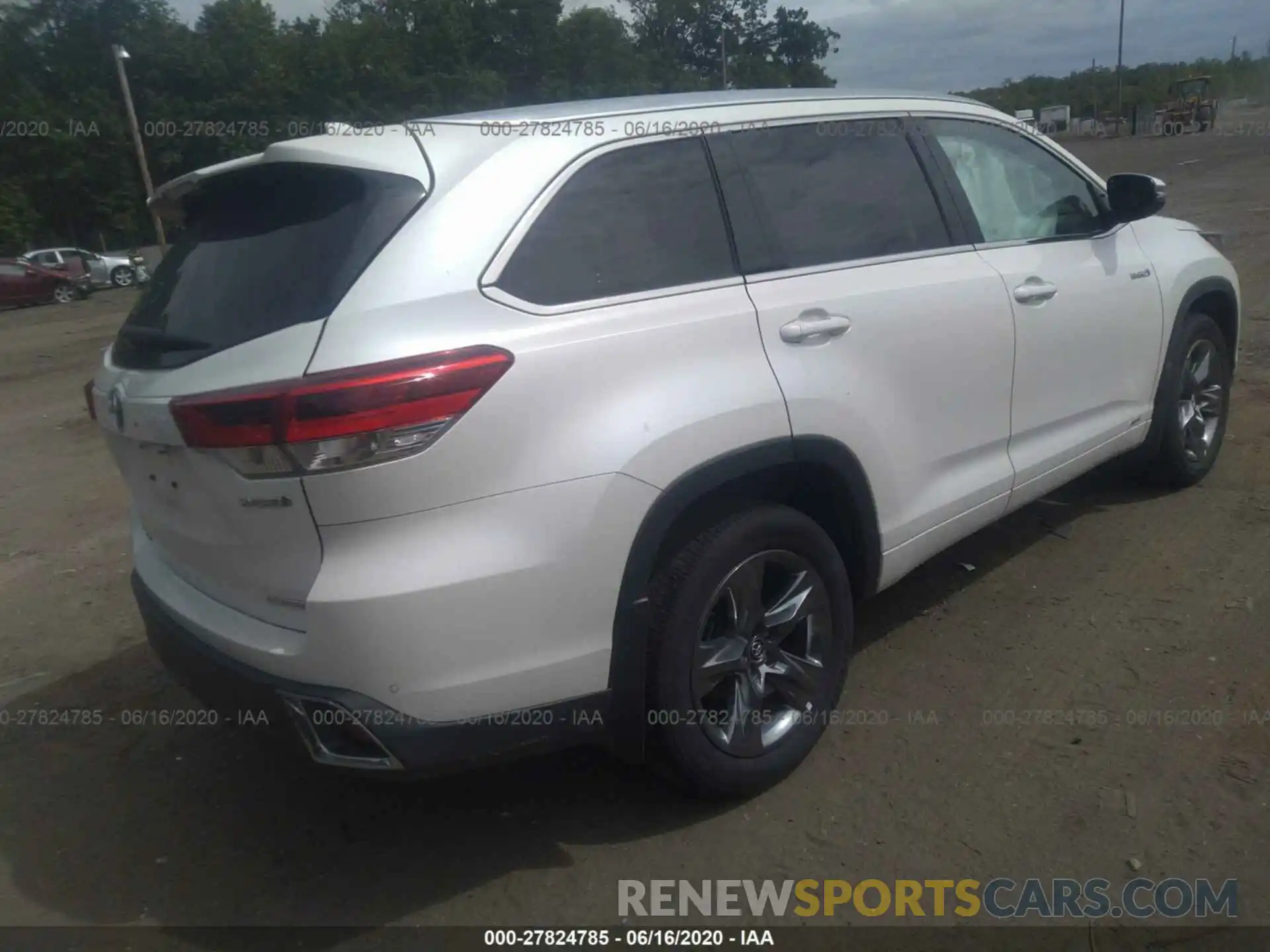 4 Фотография поврежденного автомобиля 5TDDGRFH0KS058947 TOYOTA HIGHLANDER 2019