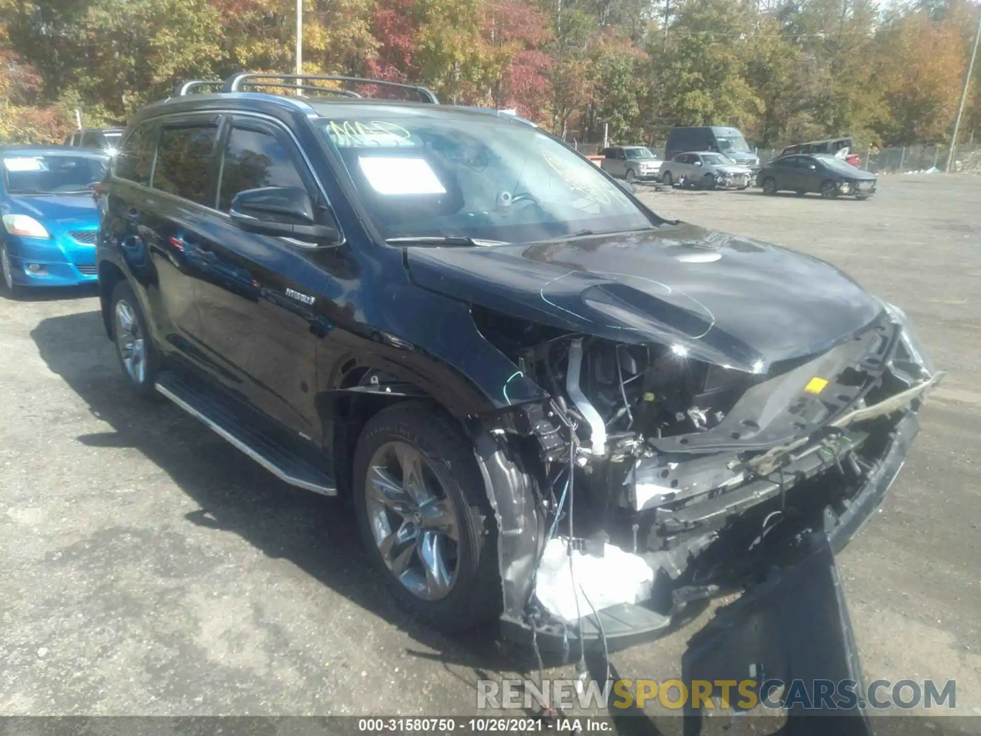 1 Photograph of a damaged car 5TDDGRFH0KS059063 TOYOTA HIGHLANDER 2019