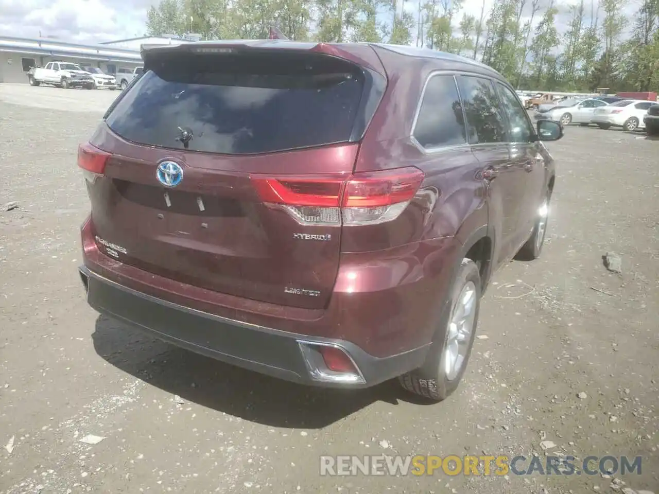 4 Фотография поврежденного автомобиля 5TDDGRFH0KS061377 TOYOTA HIGHLANDER 2019