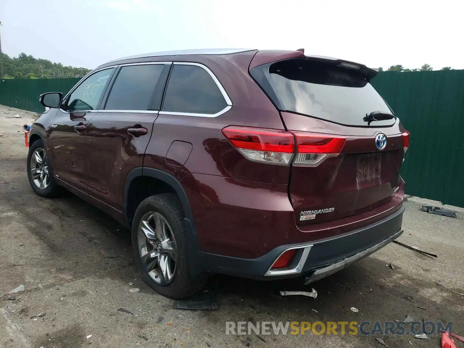 3 Фотография поврежденного автомобиля 5TDDGRFH0KS075506 TOYOTA HIGHLANDER 2019