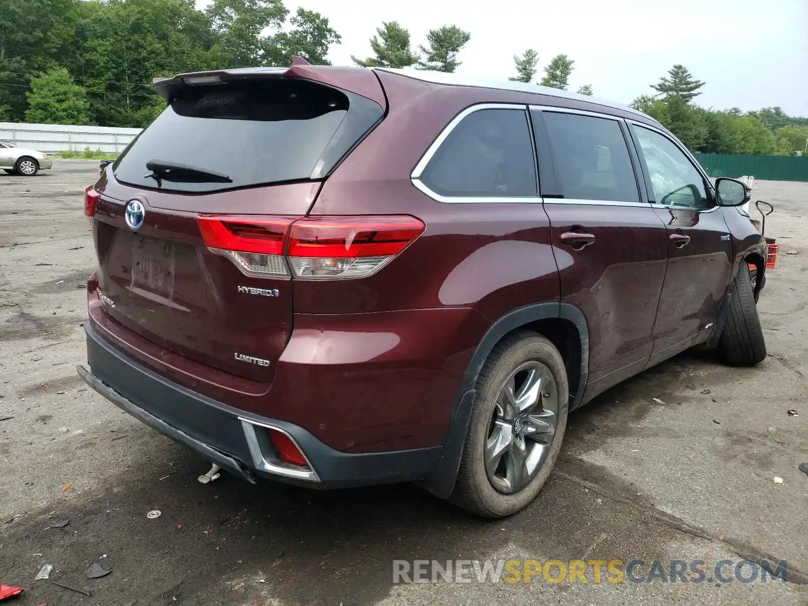 4 Фотография поврежденного автомобиля 5TDDGRFH0KS075506 TOYOTA HIGHLANDER 2019