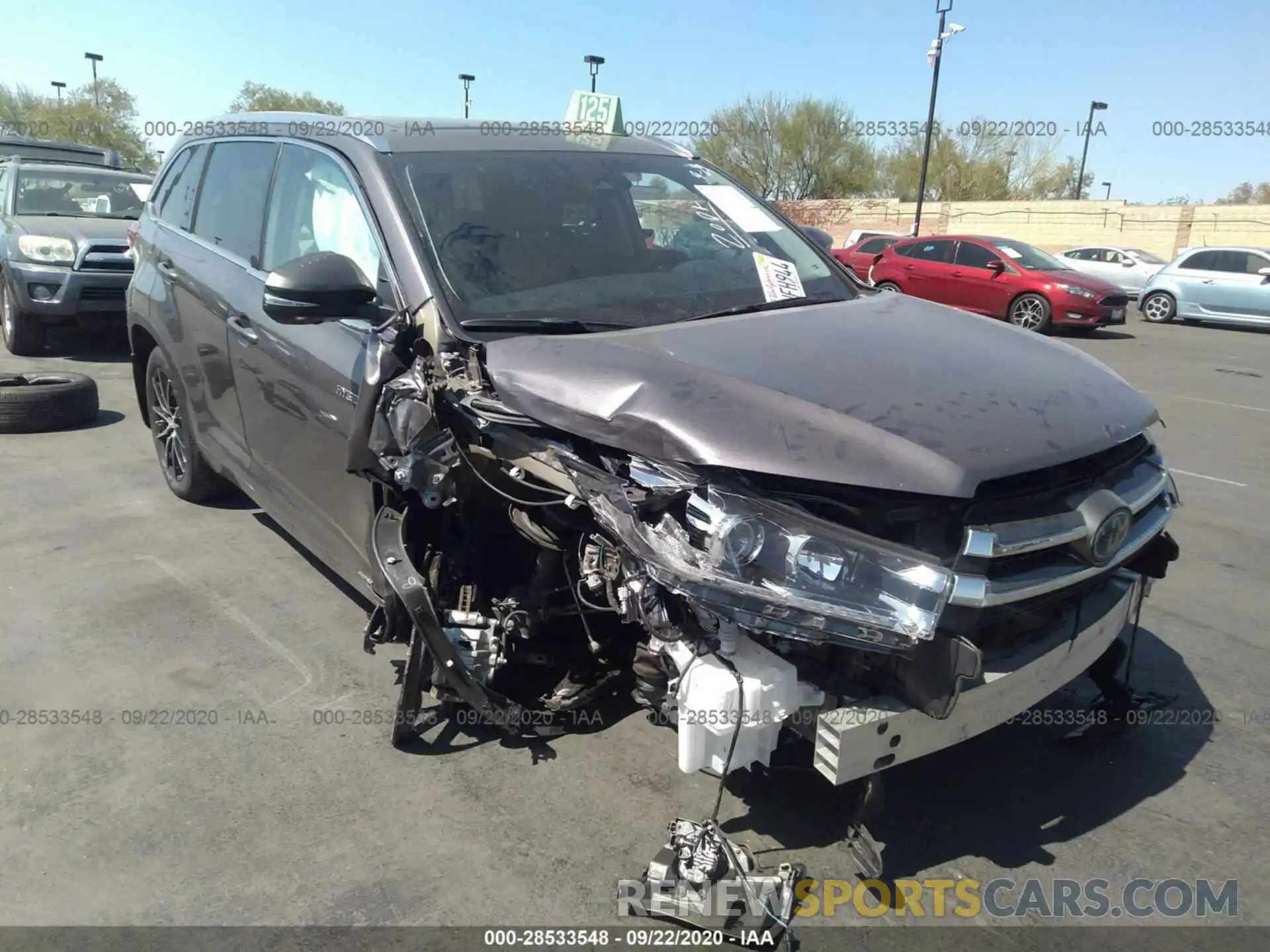 6 Photograph of a damaged car 5TDDGRFH0KS078115 TOYOTA HIGHLANDER 2019