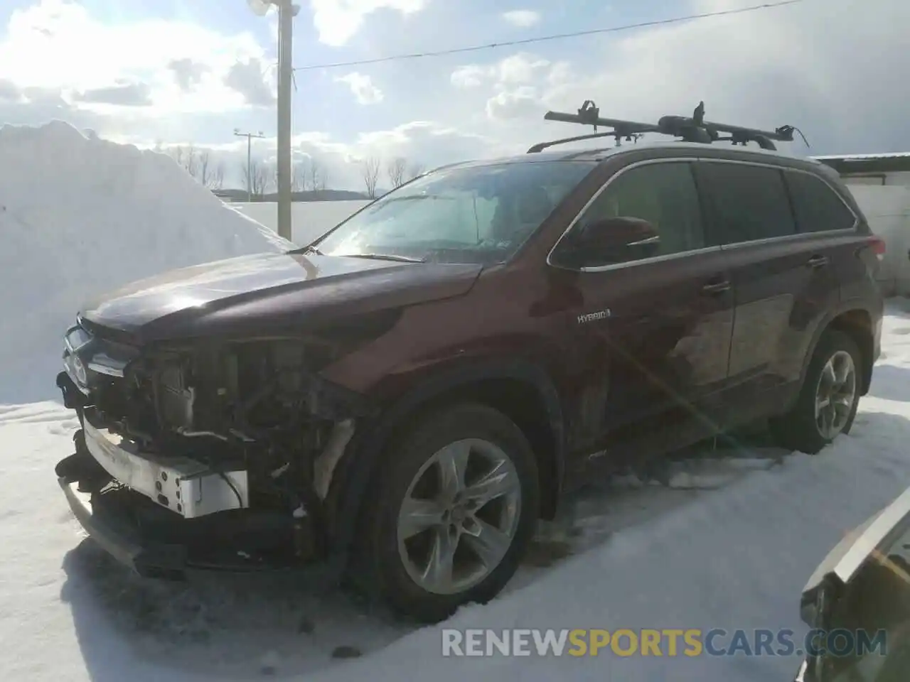 2 Фотография поврежденного автомобиля 5TDDGRFH1KS055930 TOYOTA HIGHLANDER 2019