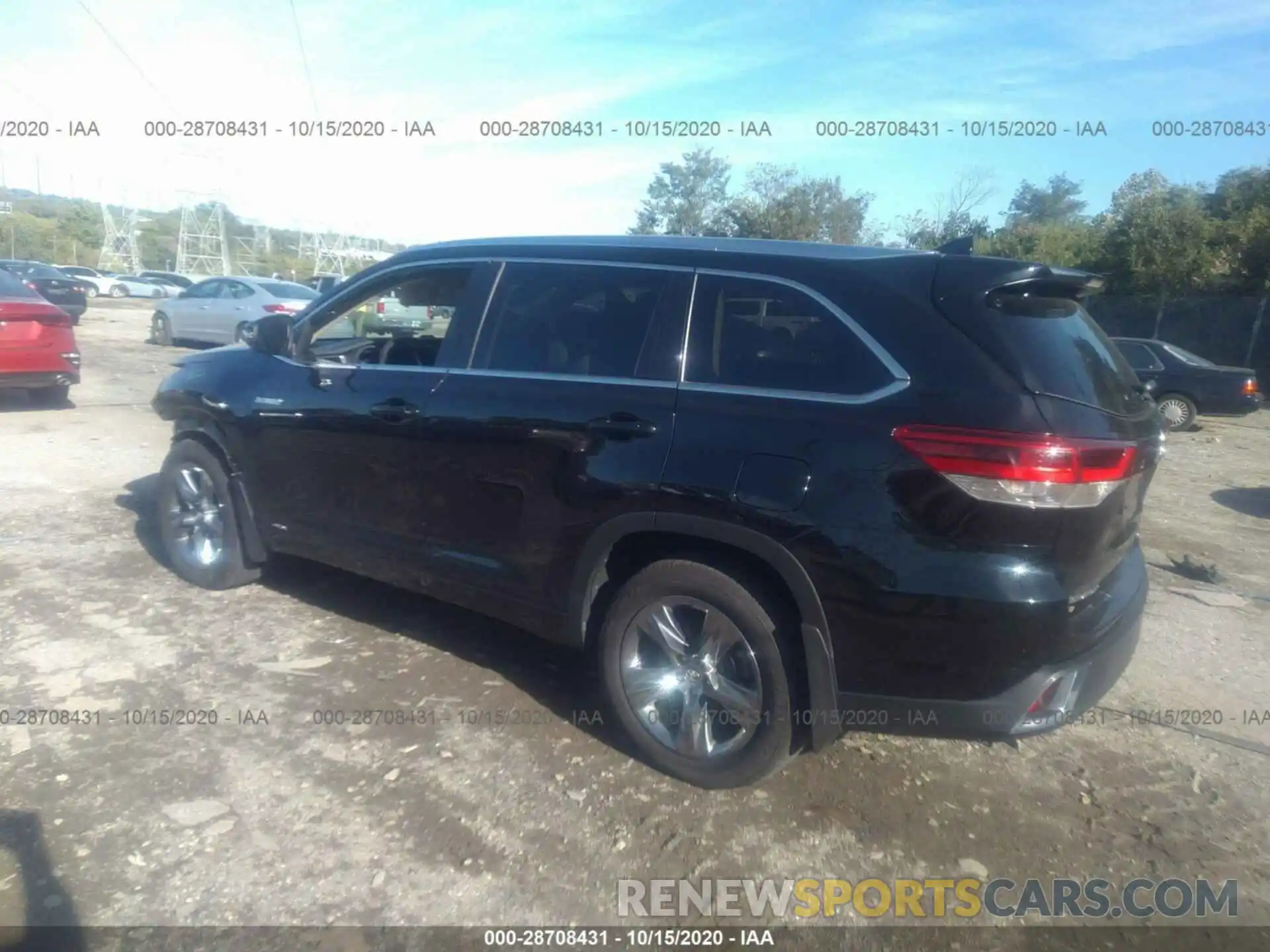 3 Фотография поврежденного автомобиля 5TDDGRFH1KS060996 TOYOTA HIGHLANDER 2019