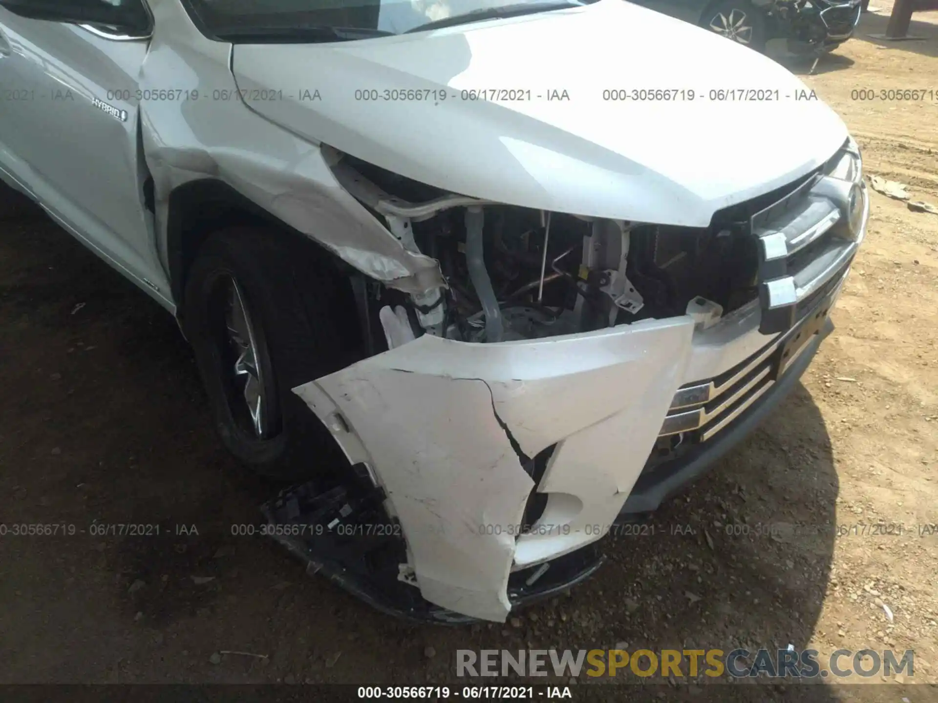 6 Photograph of a damaged car 5TDDGRFH1KS064241 TOYOTA HIGHLANDER 2019