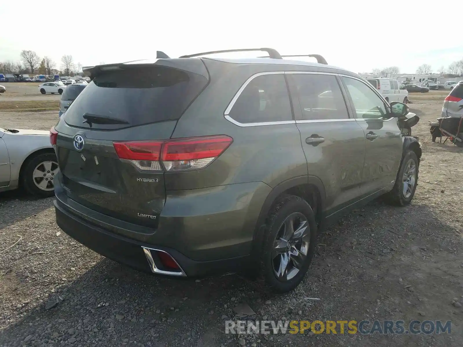 4 Фотография поврежденного автомобиля 5TDDGRFH1KS064272 TOYOTA HIGHLANDER 2019