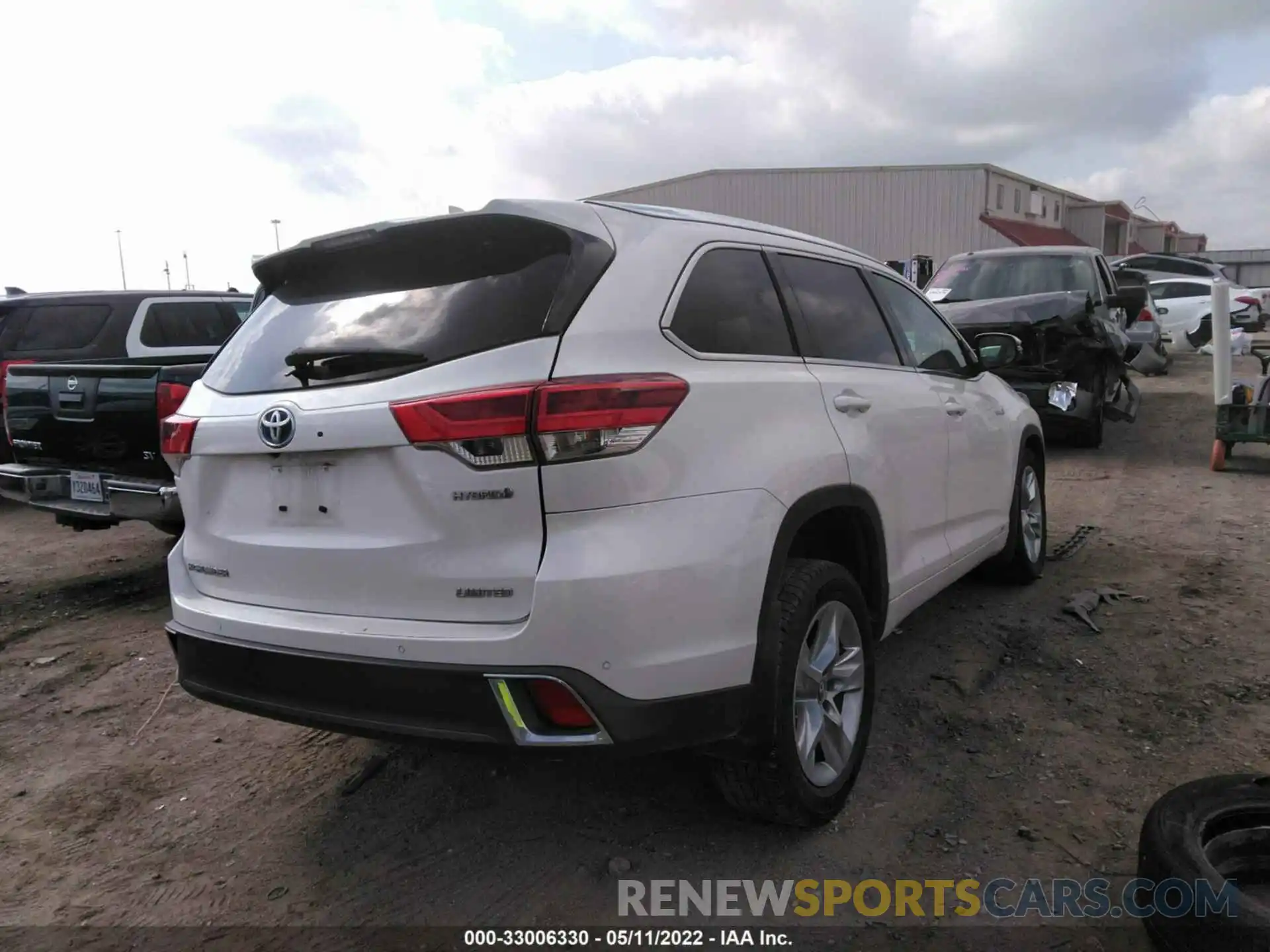 4 Фотография поврежденного автомобиля 5TDDGRFH2KS059890 TOYOTA HIGHLANDER 2019