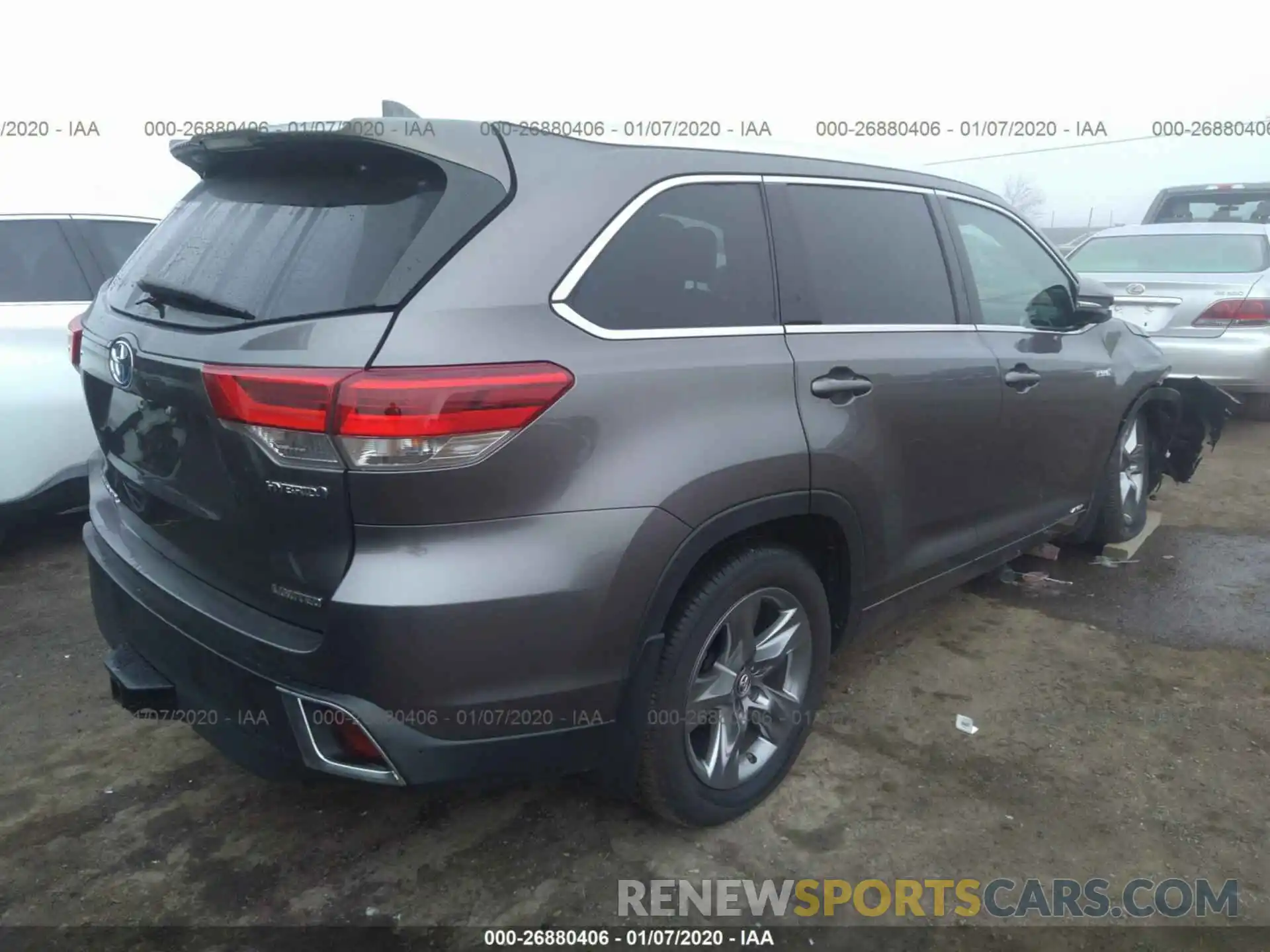 4 Фотография поврежденного автомобиля 5TDDGRFH2KS065625 TOYOTA HIGHLANDER 2019