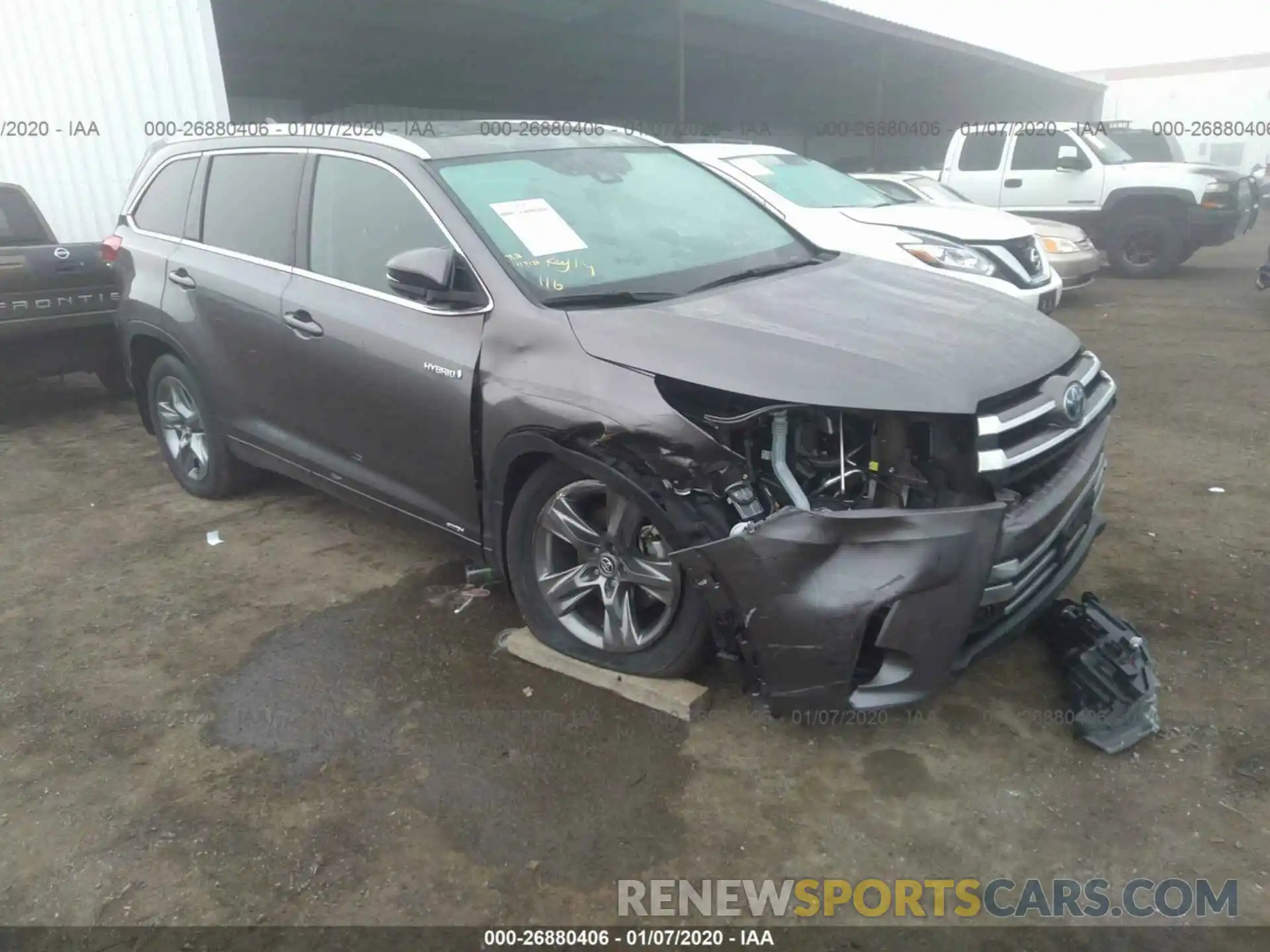 6 Photograph of a damaged car 5TDDGRFH2KS065625 TOYOTA HIGHLANDER 2019