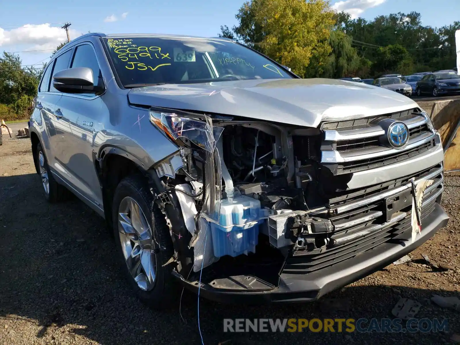 9 Photograph of a damaged car 5TDDGRFH3KS068789 TOYOTA HIGHLANDER 2019