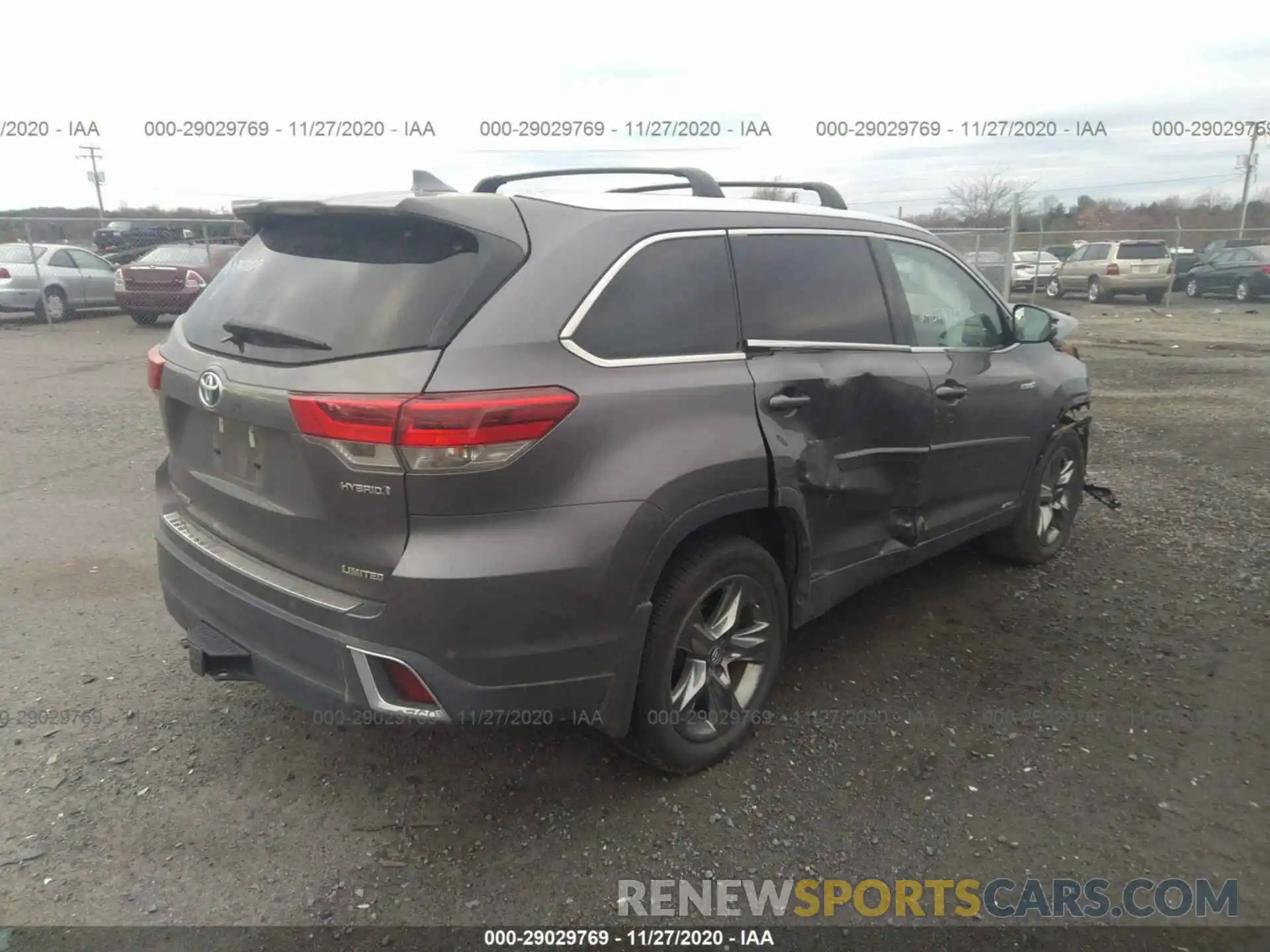 4 Фотография поврежденного автомобиля 5TDDGRFH3KS069103 TOYOTA HIGHLANDER 2019