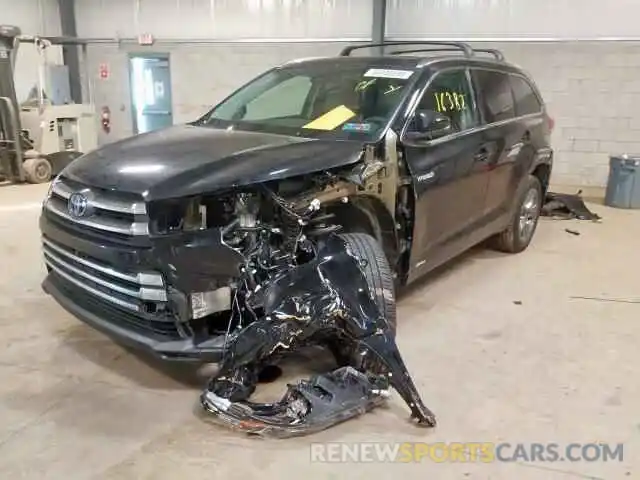 2 Фотография поврежденного автомобиля 5TDDGRFH4KS057140 TOYOTA HIGHLANDER 2019