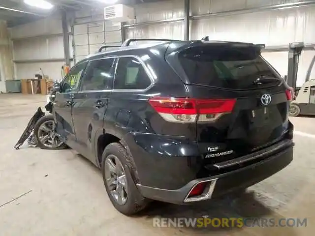 3 Фотография поврежденного автомобиля 5TDDGRFH4KS057140 TOYOTA HIGHLANDER 2019