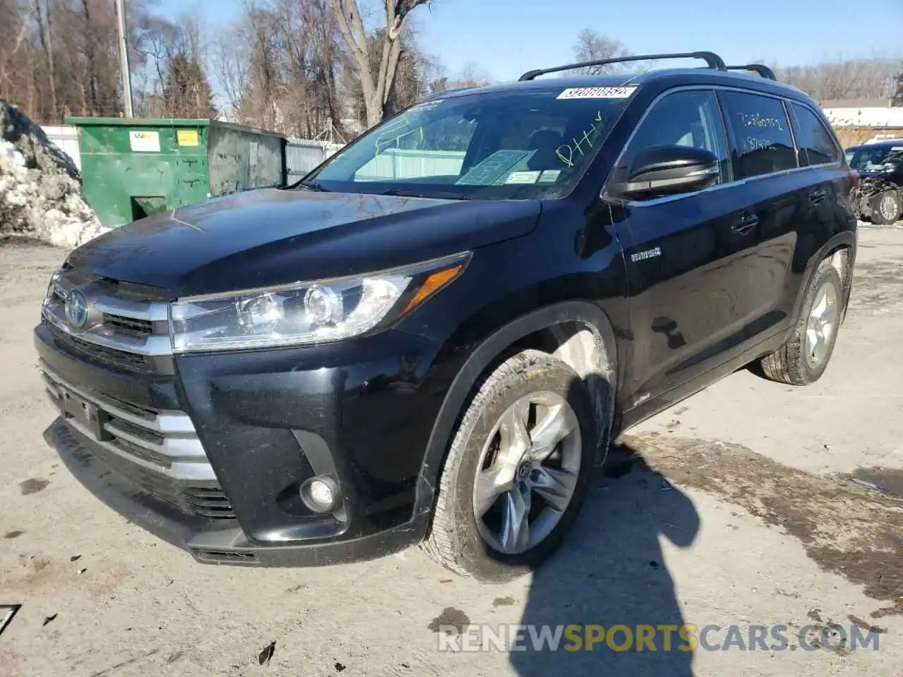 2 Фотография поврежденного автомобиля 5TDDGRFH4KS061057 TOYOTA HIGHLANDER 2019