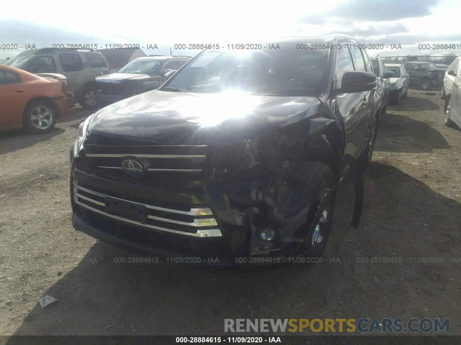 6 Фотография поврежденного автомобиля 5TDDGRFH4KS071393 TOYOTA HIGHLANDER 2019