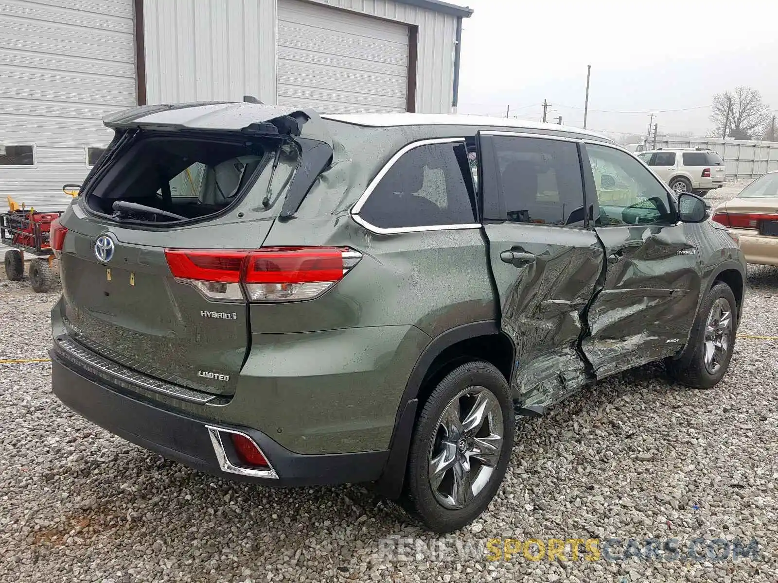 4 Фотография поврежденного автомобиля 5TDDGRFH5KS056434 TOYOTA HIGHLANDER 2019