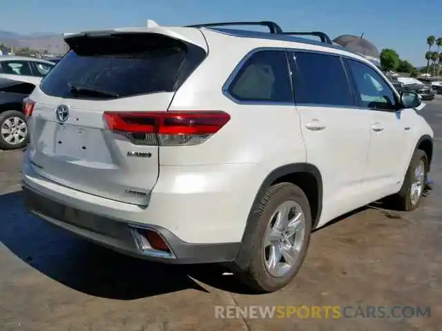 4 Фотография поврежденного автомобиля 5TDDGRFH5KS069538 TOYOTA HIGHLANDER 2019