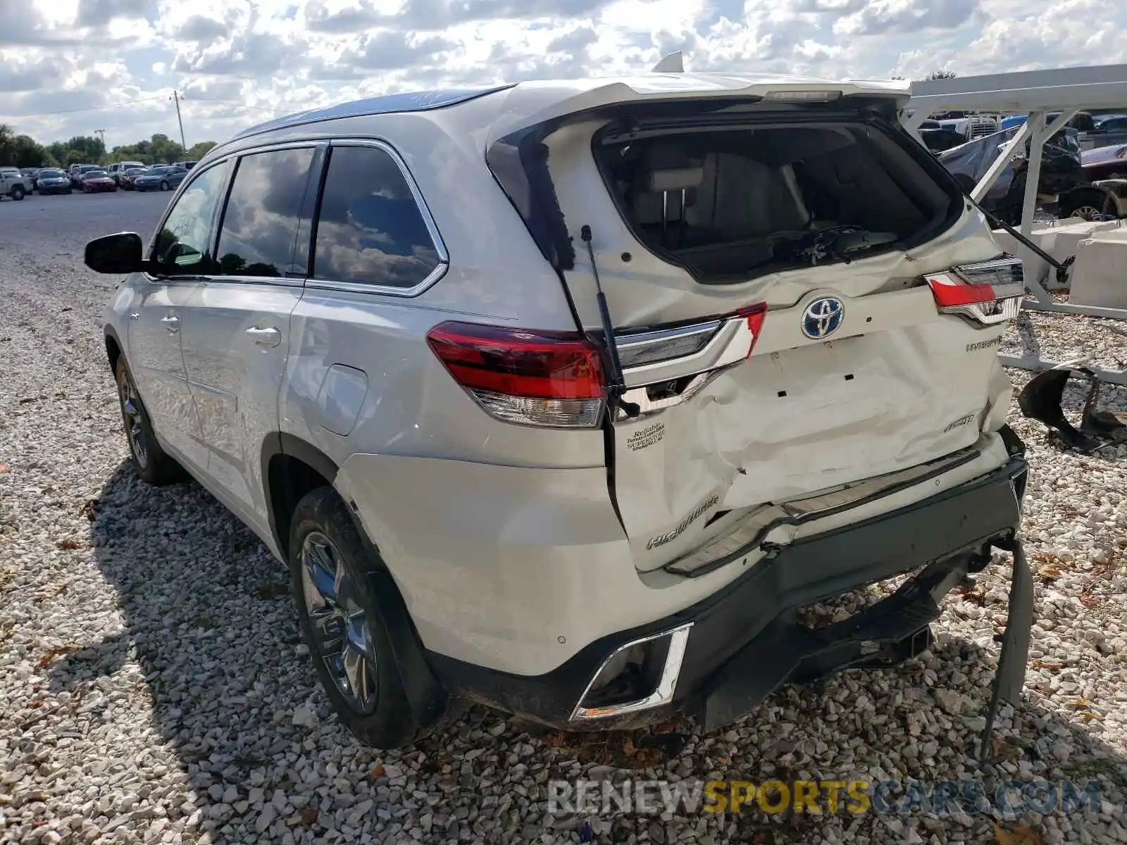 3 Фотография поврежденного автомобиля 5TDDGRFH6KS053977 TOYOTA HIGHLANDER 2019