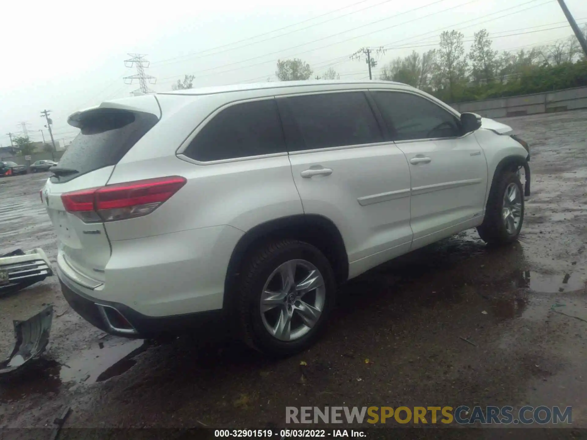 4 Фотография поврежденного автомобиля 5TDDGRFH6KS055972 TOYOTA HIGHLANDER 2019