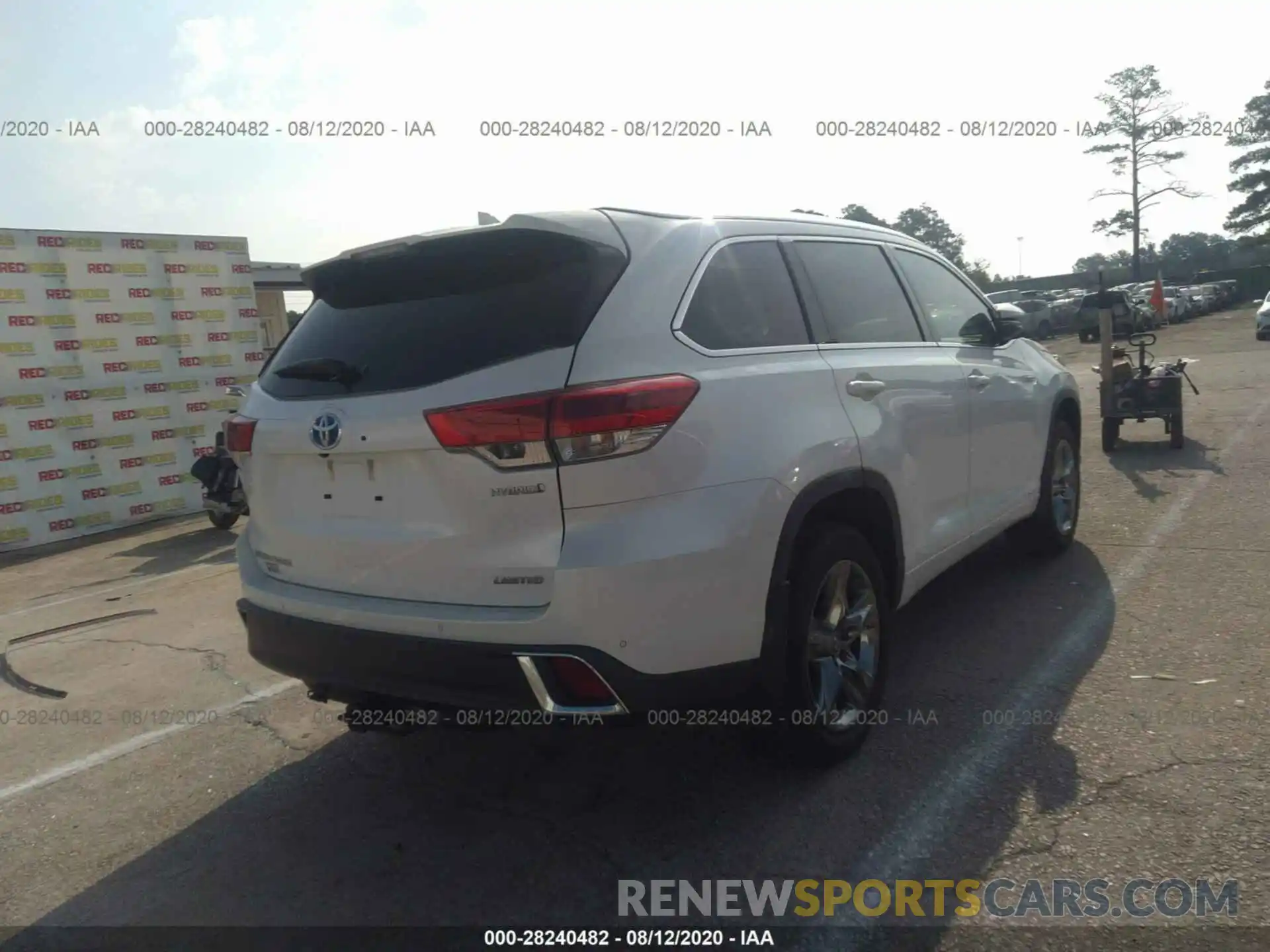 4 Фотография поврежденного автомобиля 5TDDGRFH6KS063649 TOYOTA HIGHLANDER 2019