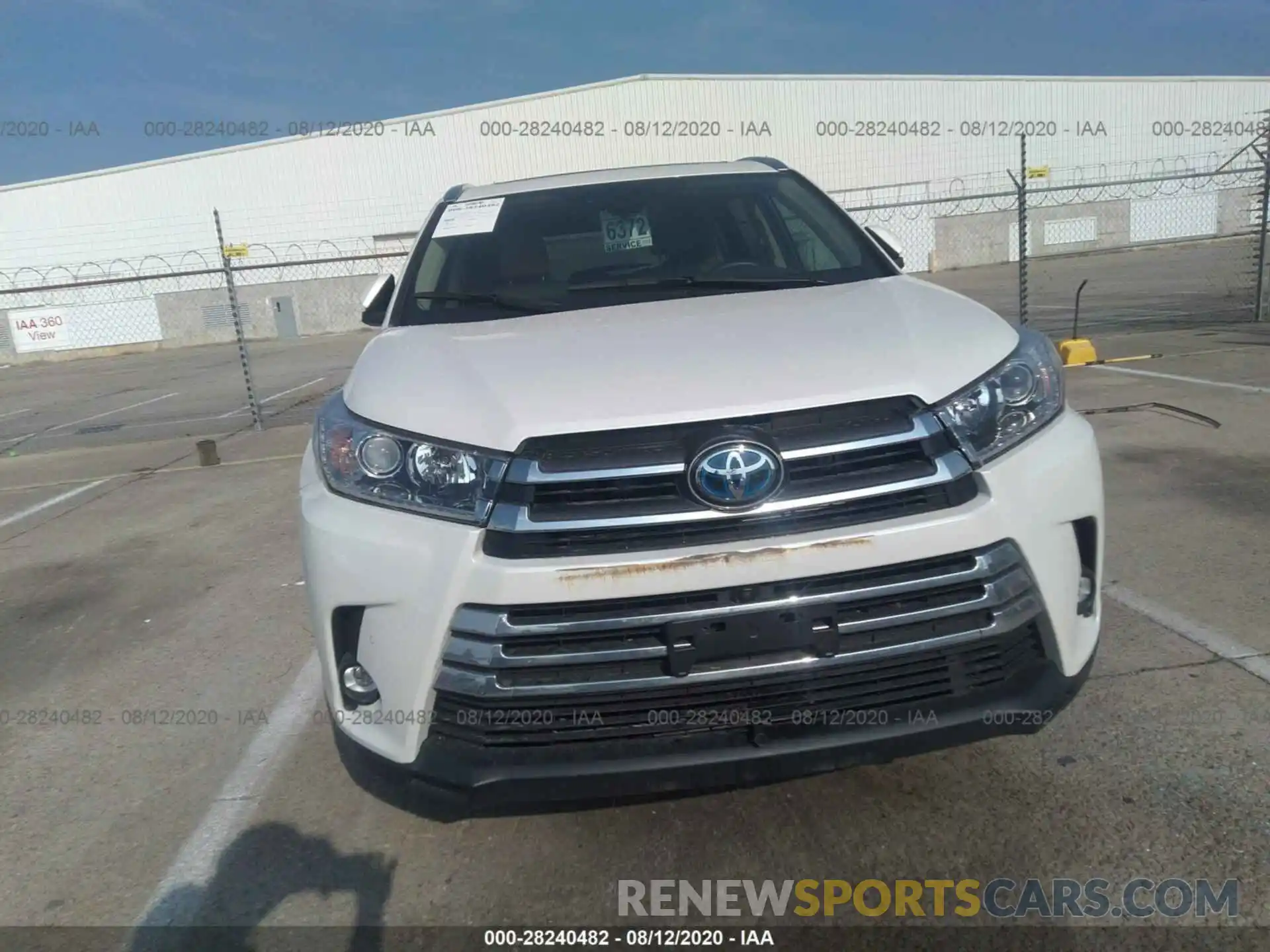 6 Фотография поврежденного автомобиля 5TDDGRFH6KS063649 TOYOTA HIGHLANDER 2019