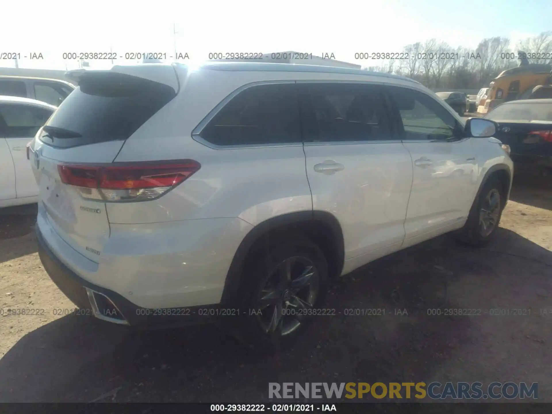 4 Фотография поврежденного автомобиля 5TDDGRFH6KS074537 TOYOTA HIGHLANDER 2019