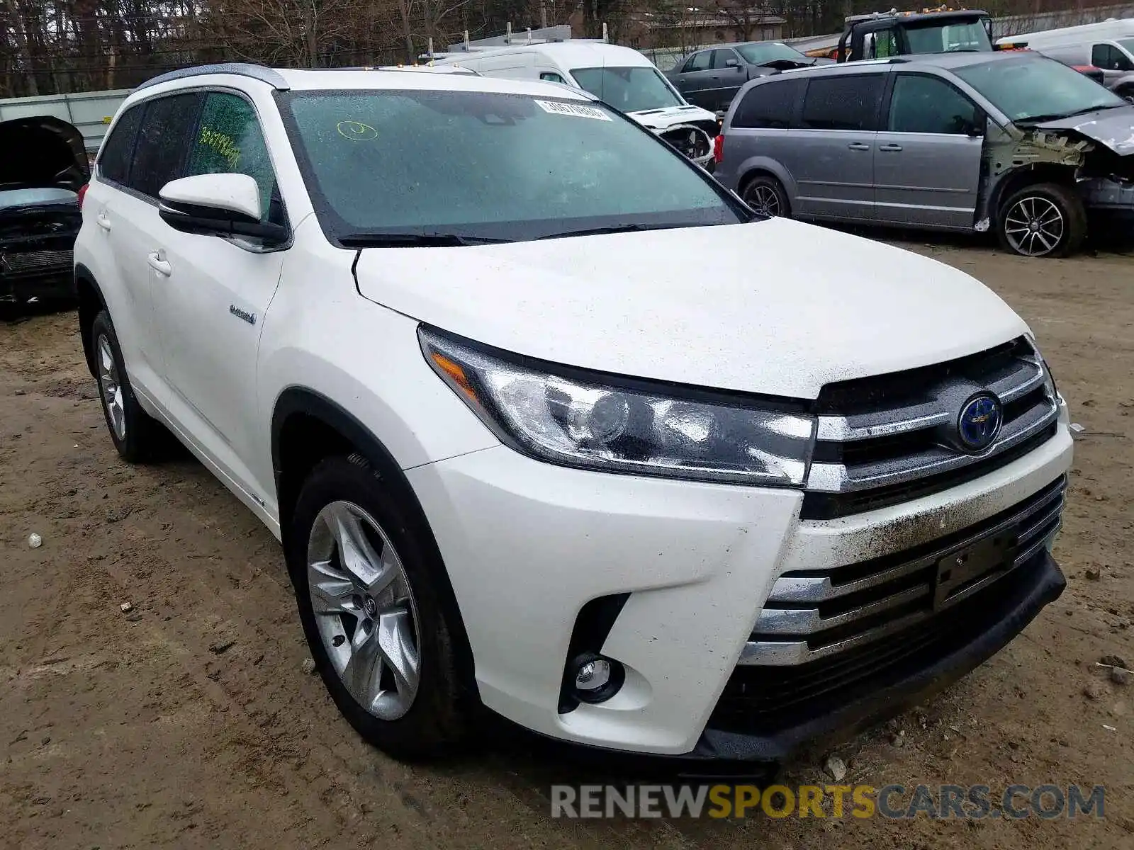 1 Фотография поврежденного автомобиля 5TDDGRFH6KS076207 TOYOTA HIGHLANDER 2019