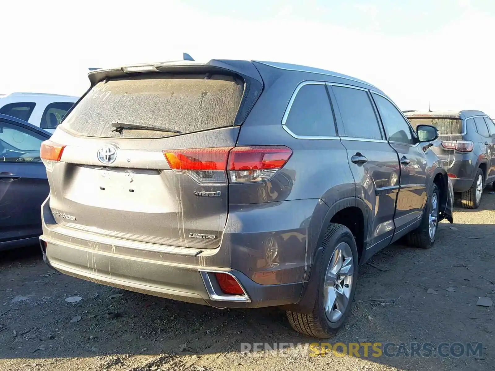 4 Фотография поврежденного автомобиля 5TDDGRFH7KS062574 TOYOTA HIGHLANDER 2019