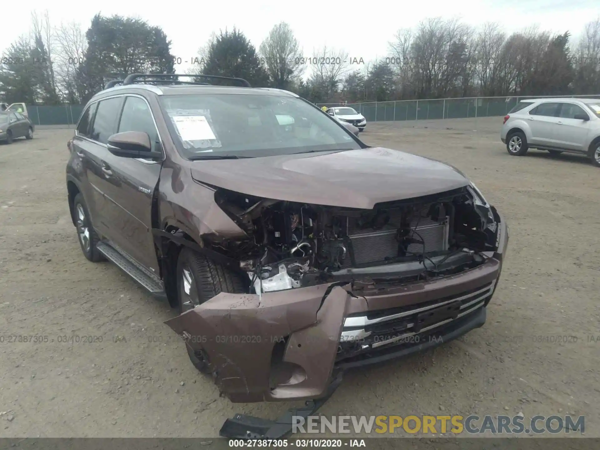 6 Photograph of a damaged car 5TDDGRFH7KS068357 TOYOTA HIGHLANDER 2019