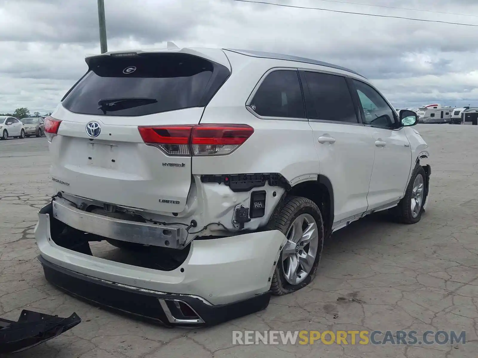 4 Фотография поврежденного автомобиля 5TDDGRFH7KS073364 TOYOTA HIGHLANDER 2019