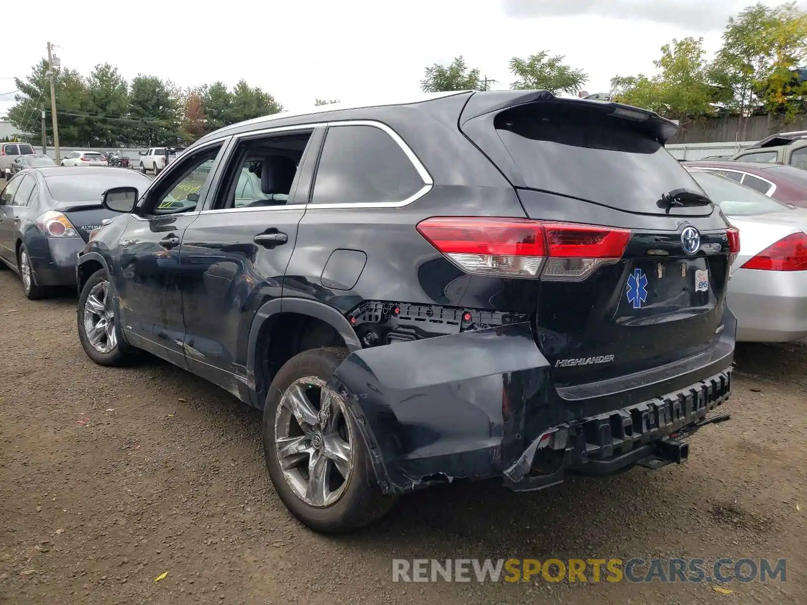 3 Фотография поврежденного автомобиля 5TDDGRFH7KS078550 TOYOTA HIGHLANDER 2019