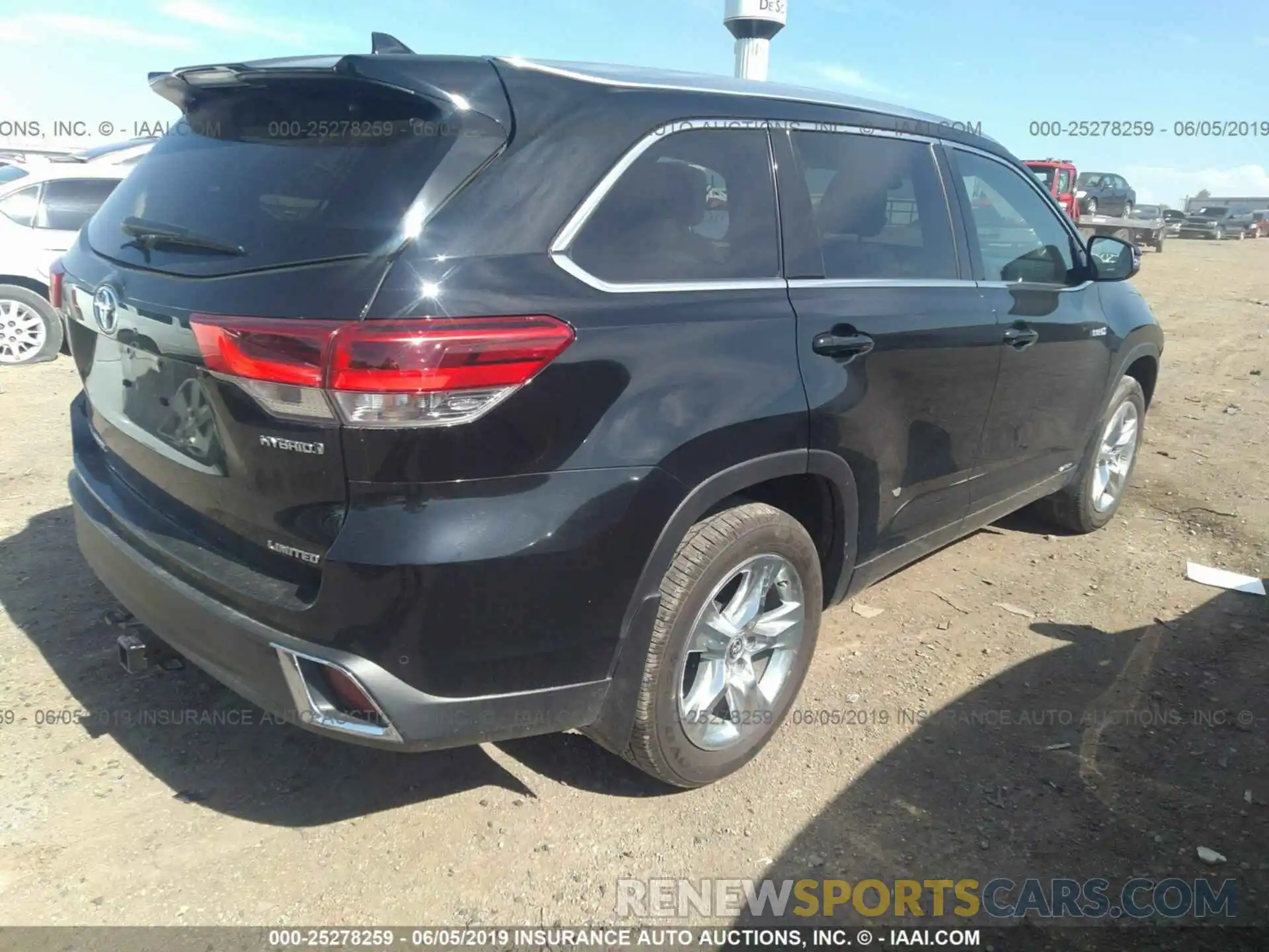 4 Фотография поврежденного автомобиля 5TDDGRFH8KS053379 TOYOTA HIGHLANDER 2019