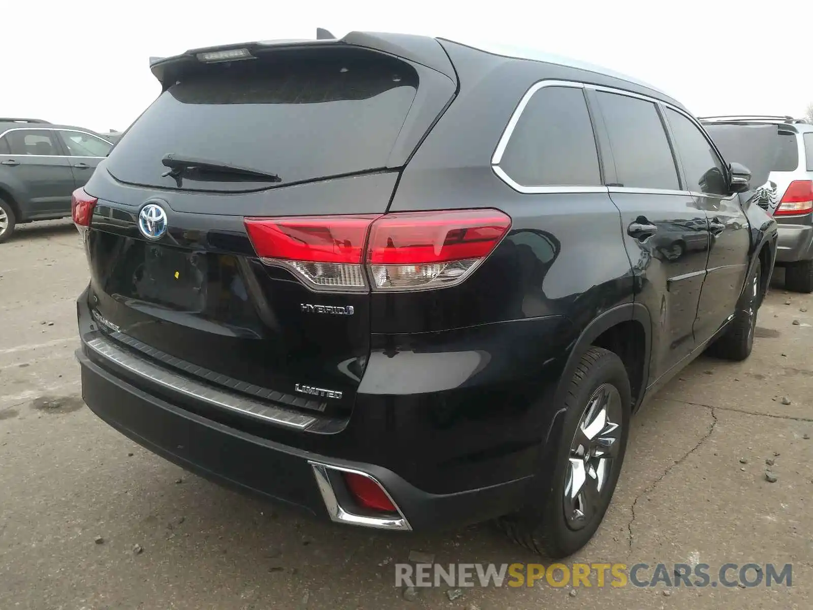 4 Фотография поврежденного автомобиля 5TDDGRFH9KS061099 TOYOTA HIGHLANDER 2019